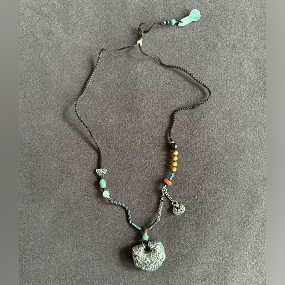 Hand-woven silver necklace - Picture 1 of 7